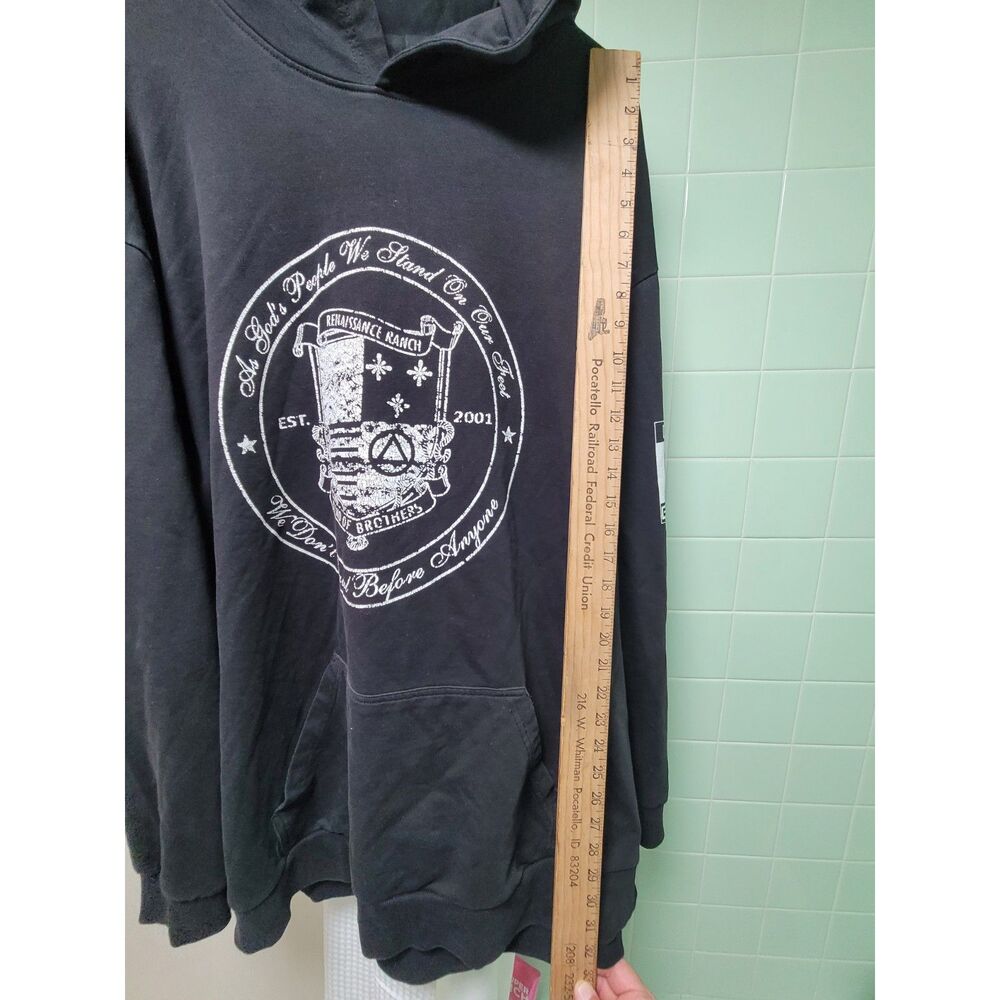 Vintage Style Graphic Sweatshirt Black 4X Plus Size Preppy - Picture 7 of 10